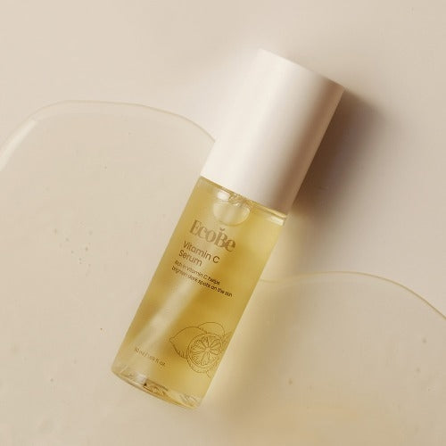 EcoBe Ser Coreean cu Vitamina C - Anti-Pete, Luminozitate si Uniformizare Ten, Fara Parfum, Efect Rapid, 50ml