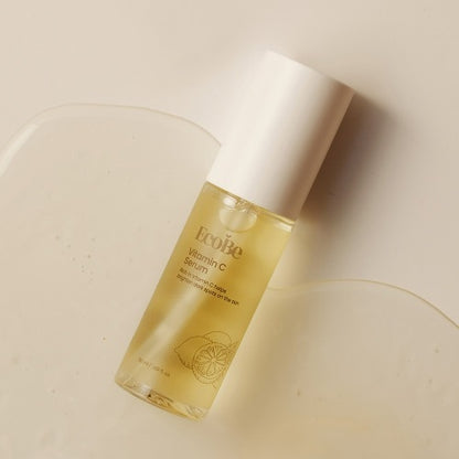 EcoBe Ser Coreean cu Vitamina C - Anti-Pete, Luminozitate si Uniformizare Ten, Fara Parfum, Efect Rapid, 50ml