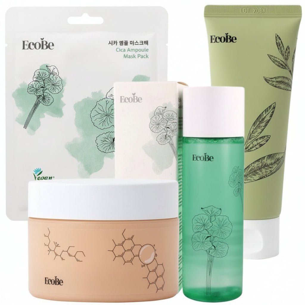EcoBe Cica Calm Ritual-Pachet rutina coreeana
