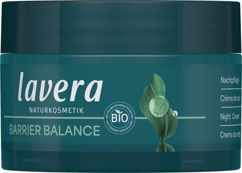 LAVERA Barrier Balance Cremă de Noapte Echilibrantă cu Prebiotice, fără Parfum și Alcool, 50 ml